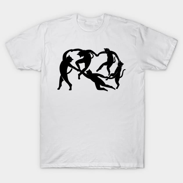 Matisse Cats T-Shirt by olddesigntees